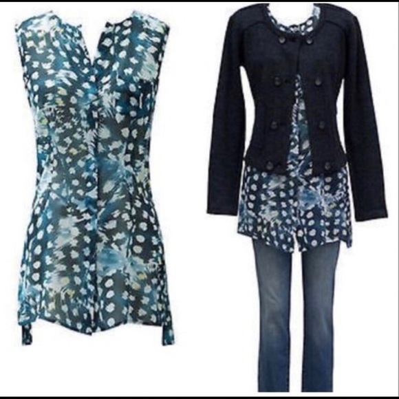 CAbi Avery sheer flowing tunic Sz M - Picture 8 of 8